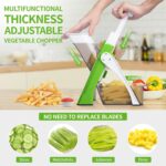 4-in-1 Vegetable Cutter & Slicer - Safe, Adjustable, Easy to Clean