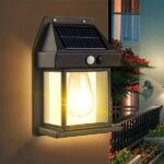 Waterproof Solar Wall Light with Motion Sensor | Outdoor Garden & Patio Lighting