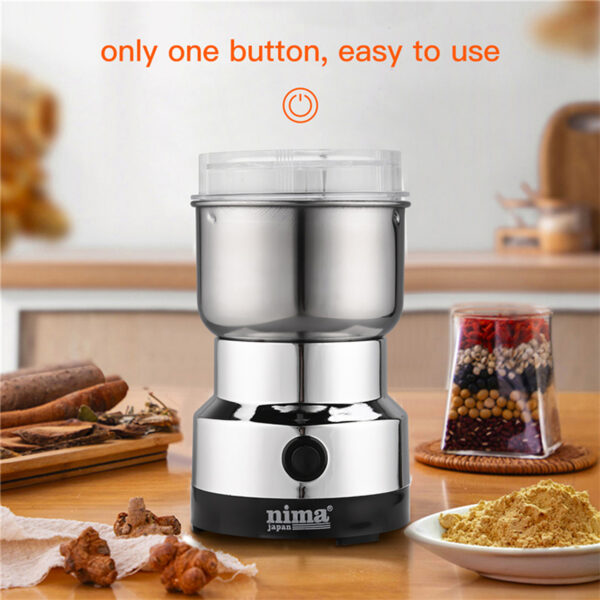 Nima NM-8300 Stainless Steel Electric Coffee Grinder – Multi-Purpose Automatic Spice & Bean Grinder - Image 4
