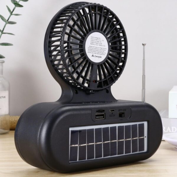 Solar Fan Bluetooth Speaker – Portable Outdoor Speaker with Cooling Fan, Flashlight, and Wireless Music - Image 10