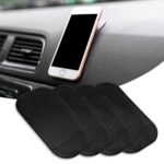 1-Piece Car Dashboard Sticky Pad | Anti-Slip Silicone Mat for Phones, Keys & Accessories (Black)