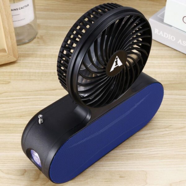 Solar Fan Bluetooth Speaker – Portable Outdoor Speaker with Cooling Fan, Flashlight, and Wireless Music - Image 9