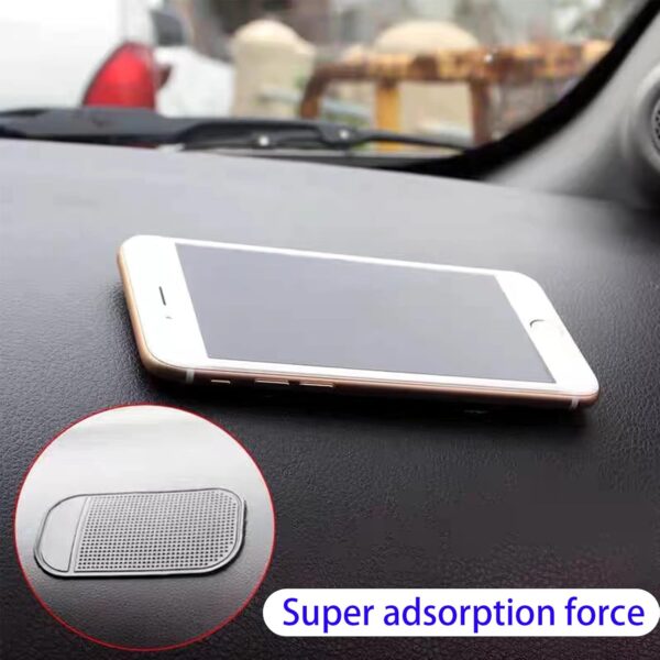1-Piece Car Dashboard Sticky Pad | Anti-Slip Silicone Mat for Phones, Keys & Accessories (Black) - Image 5