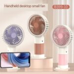 Rechargeable Portable Fan with USB Charging & Phone Stand | Handheld & Desk Mini Fan (Random Color)