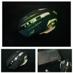 Wireless Rechargeable Gaming Mouse with LED Lights | Ergonomic RGB Mouse for PC, Laptop Gamers
