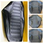 Premium Black Rexine Seat Cover for Honda CG 125 Motorcycle – Comfort & Durability