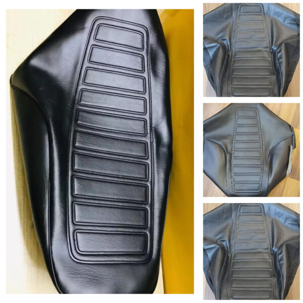 Premium Black Rexine Seat Cover for Honda CG 125 Motorcycle – Comfort & Durability