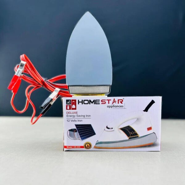 Home Star Solar Iron - 12V Energy Saving Dry Iron for Heavy Duty Use