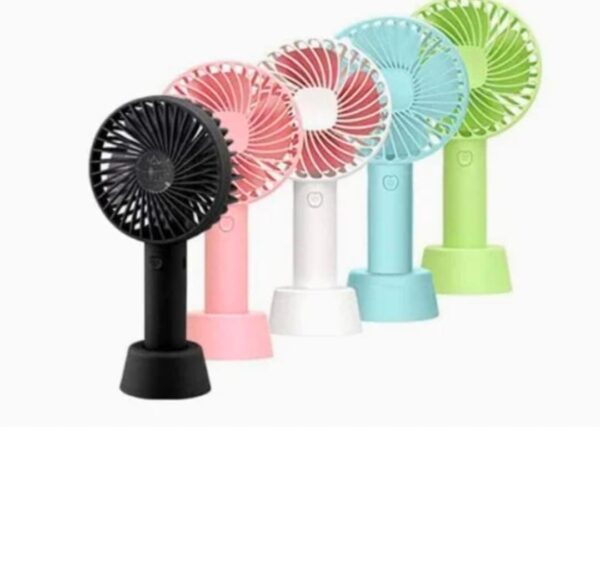 Portable USB Rechargeable Handheld Fan - 3-Speed Mini Cooling Fan with Strong Wind (Random Color) - Image 5