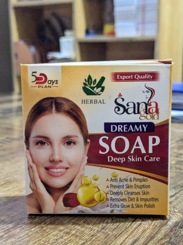 Pack of 7 - Sana Gold Magic Soap | Herbal Formula for Glowing Skin | Guaranteed Results - Image 12