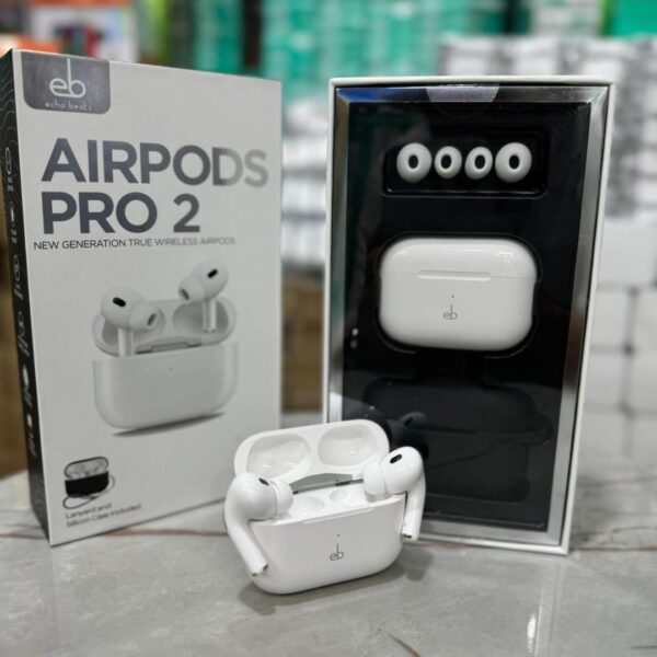 Echo Beat AirPods Pro 02 - Premium Wireless Earbuds with Active Noise Cancellation (White) - Image 3