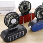 Solar Fan Bluetooth Speaker – Portable Outdoor Speaker with Cooling Fan, Flashlight, and Wireless Music