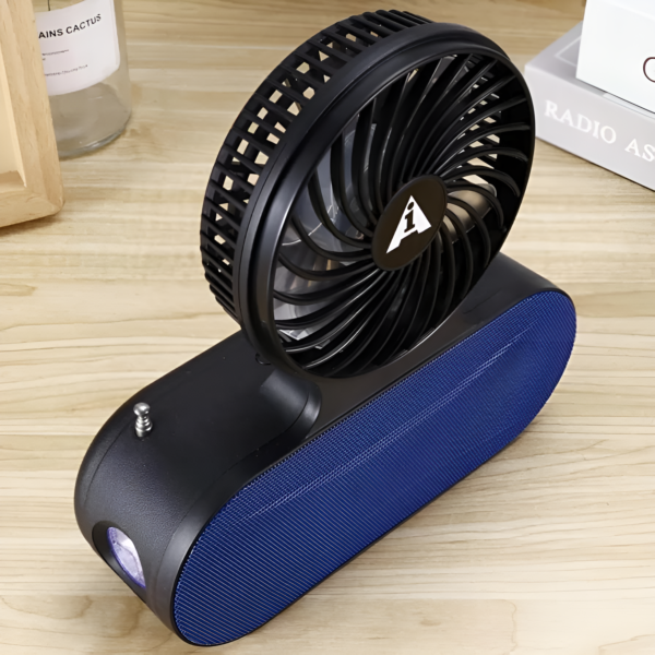 Solar Fan Bluetooth Speaker – Portable Outdoor Speaker with Cooling Fan, Flashlight, and Wireless Music - Image 11