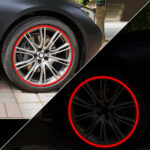 Universal Reflective Wheel Stickers Set | Rim Stripe Decal Tape – Reflective Rim Tape for Motorcycle & Car Wheels